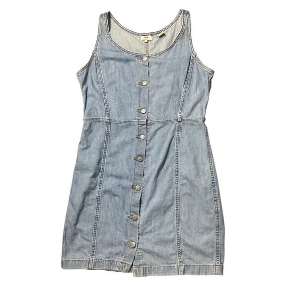 Levi’s Denim Button Front Dress - Picture 1 of 7